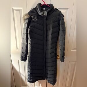 NWOT - Garnet Hill Chevron Down Coat